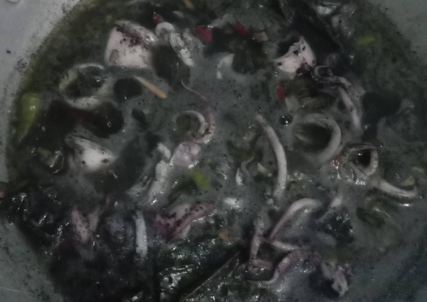 Sotong hitam segar goreng