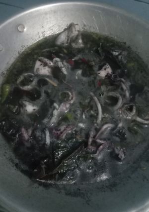 Foto resep Tumis cumi hitam segar