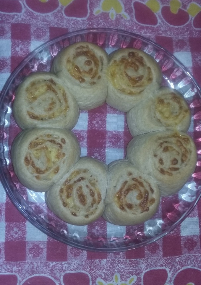 Una foto de Pancitos integrales enrollados rellenos con queso