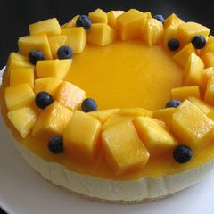 A picture of No-Bake Mango Cheesecake.