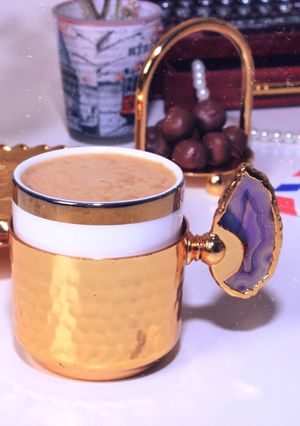 صورة لوصفة قهوة البندق وجوز الهند 👌🏻❤️