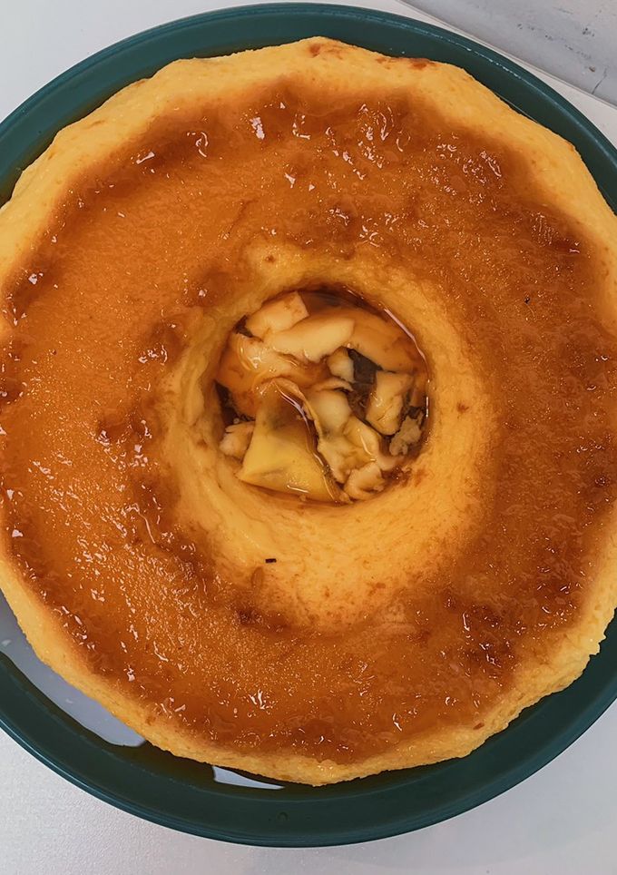 Una foto de Flan casero