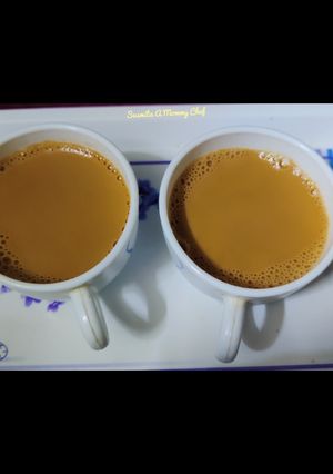 A picture of Ginger cardamom milk tea.
