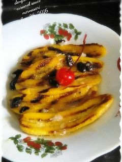 Foto resep Pisang bakar dengan topping caramel sauce
