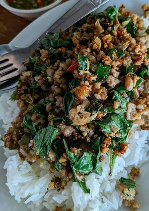 Foto resep Pad Kra Pao (Beef/Pork Thai Basil)