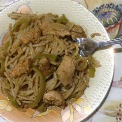 A picture of Chicken Tikka Spaghetti.
