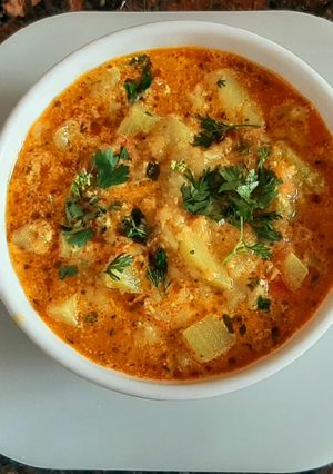 A picture of Dahi wali lauki ki sabji.