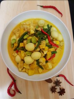 Foto resep Lodeh tahu tempe telur puyuh