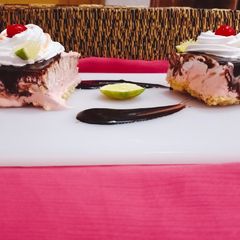 A picture of Cherry Ice Cream Cake.