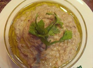 Una foto de Crema de berenjena (Baba ganush)
