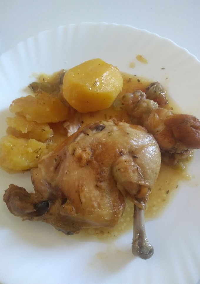Una foto de Pollo "asado" en olla rápida