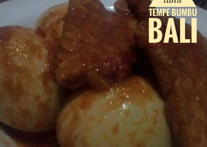 Yuk intip, Cara gampang bikin Telur tahu tempe bumbu Bali #BikinRamadanBerkesan yang sesuai selera