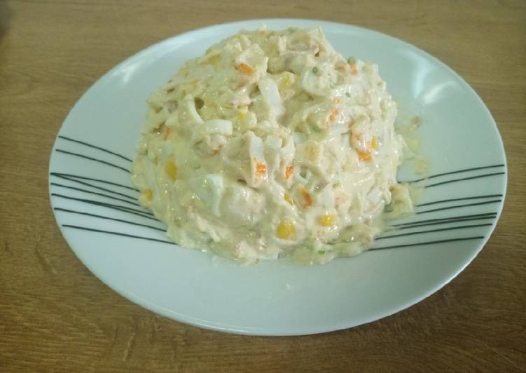 ✅🗣📢 Ensaladilla de marisco con aguacate 🍤🥑