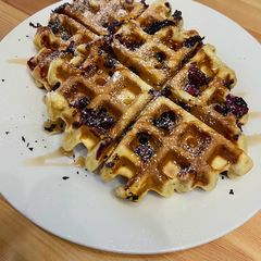 Strawberry & Blueberry Waffles A picture of Strawberry & Blueberry Waffles.