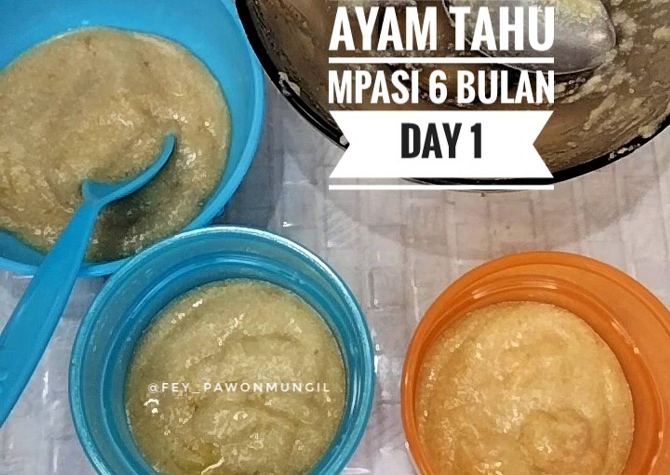 Bubur Ayam Tahu MPASI 6 Bulan Day 1