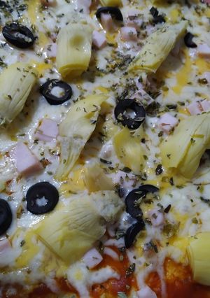 Una foto de Pizza de coliflor