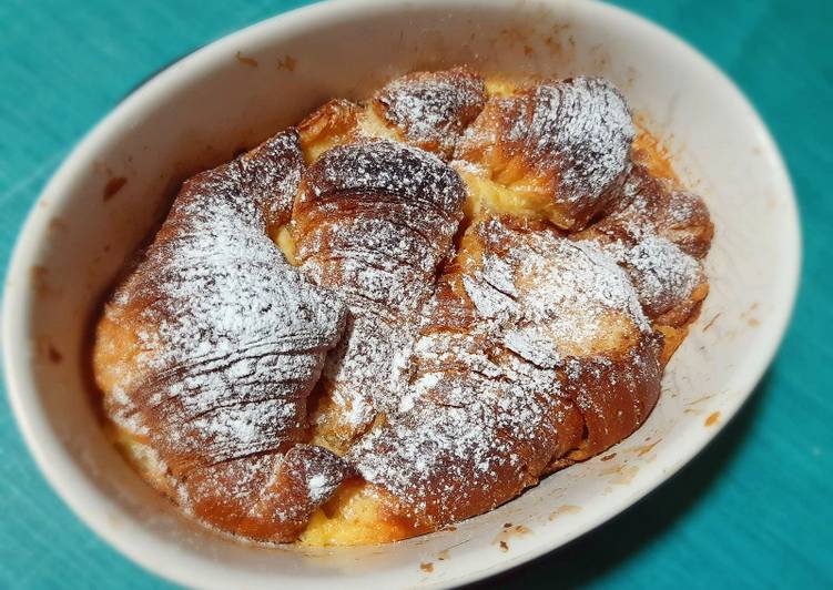 Le secret pour faire des recettes Pudding aux croissants ❤ spécial