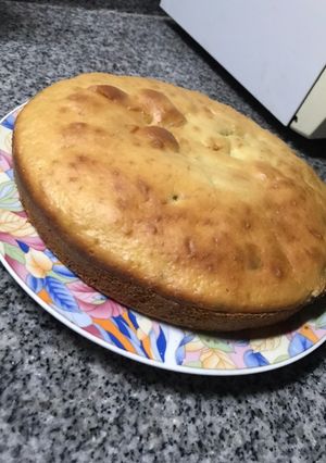 Una foto de Bizcochuelo de mandarina y nuez🤩