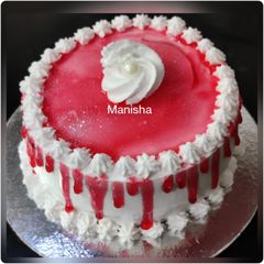 A picture of Rose Flavour Cake 🎂.