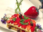 Une photo de fraise fraisier