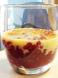 Sagu com vinho e leite condensado