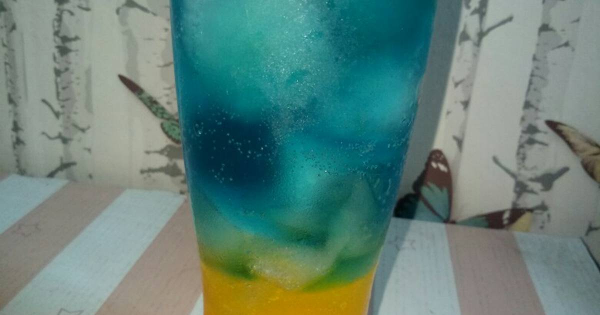 Resep Blue Ocean Drink Ala Cafe Oleh Nofita Fapita Cookpad