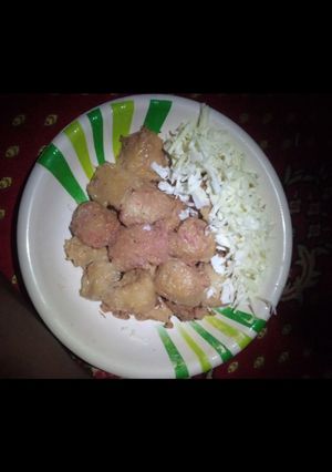 A picture of How to make cake indomie (awara or tofu).