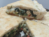 Torta de pollo y espinaca