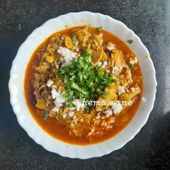 A picture of Bamboo shoots & Vaal curry.