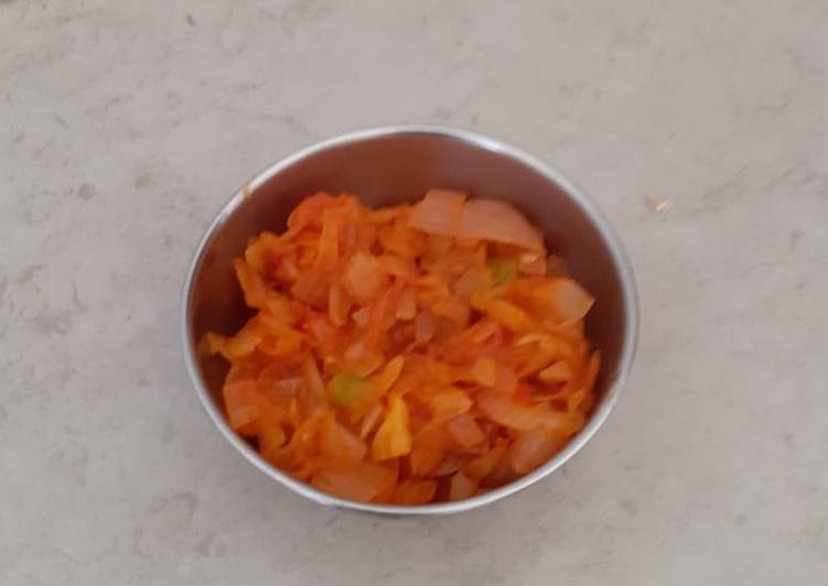 Easiest Way to Onion and tomato vegetable