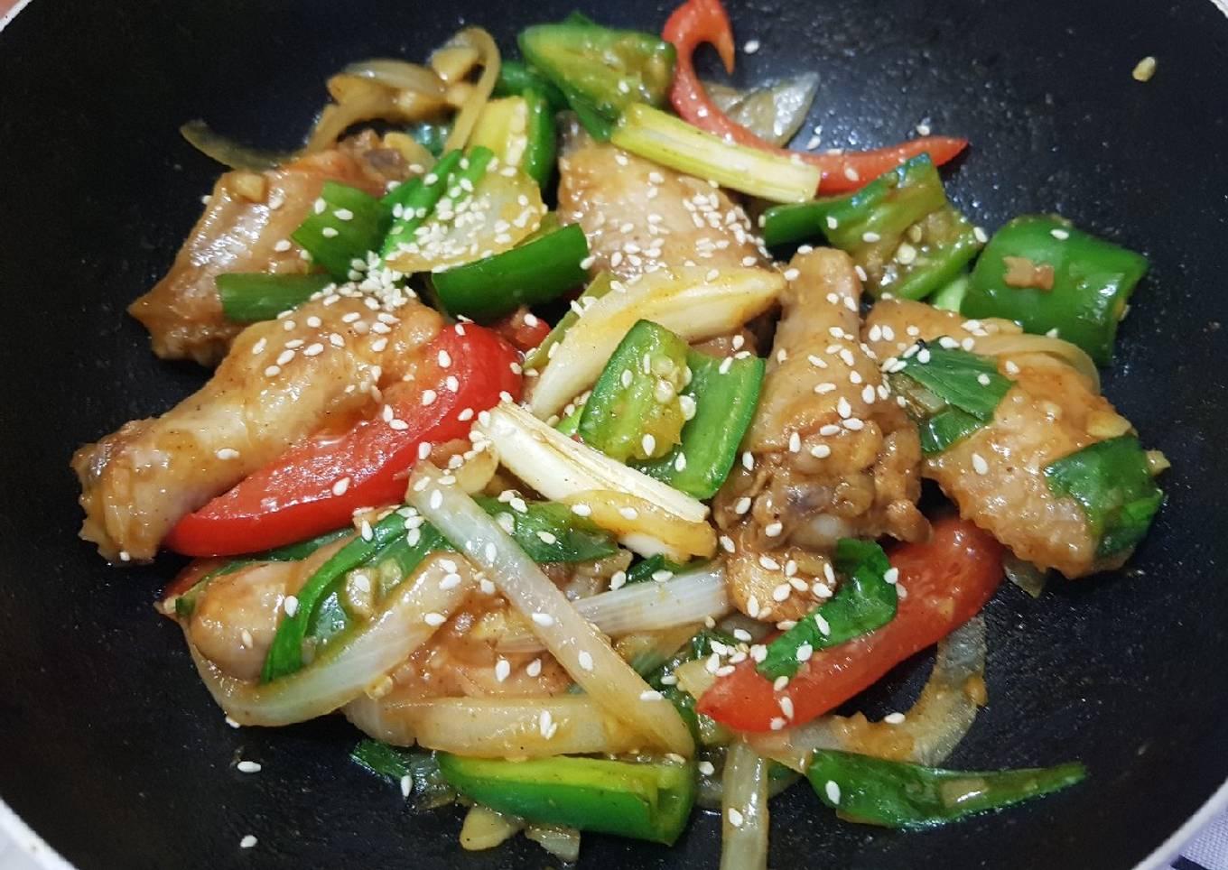 Chicken Wings Masak Wijen ala ala Korea