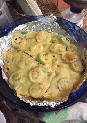 Una foto de Mini pastel de calabacín
