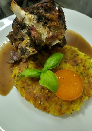 Una foto de Gigot cordero al horno