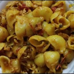 A picture of Shell pasta.