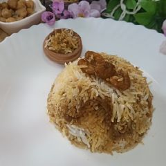 A picture of Prawn biryani.