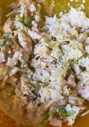 Una foto de Ensalada de camarón