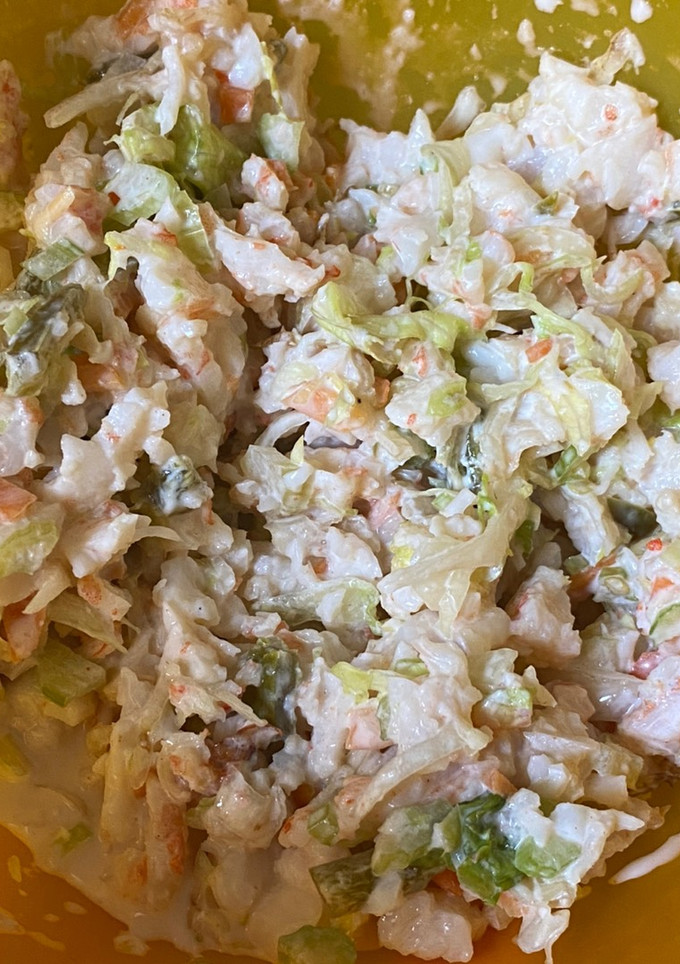 Una foto de Ensalada de camarón