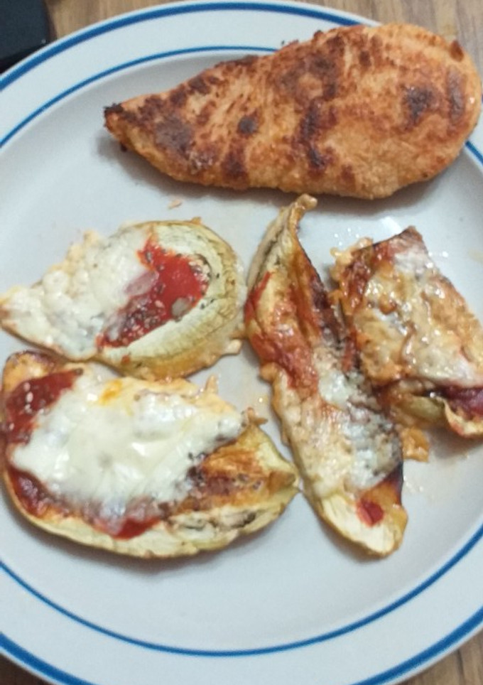 Una foto de Pizza de Berenjenas con mix de semillas