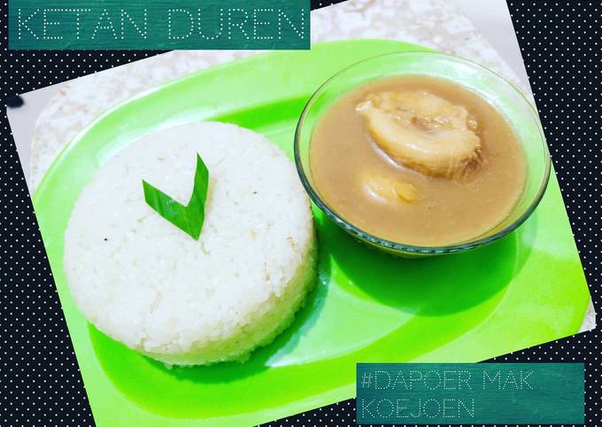 Resep Ketan Durian yang Bikin Ngiler