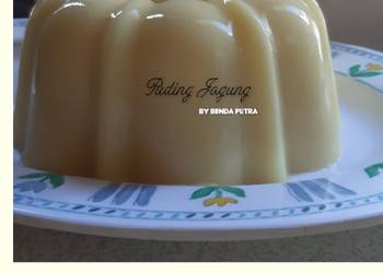 Cara Memasak Puding jagung maniez Ala Warteg