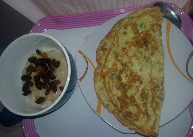 Easiest Way to Prepare Tasty Fried Eggs &amp; Oat Raisins