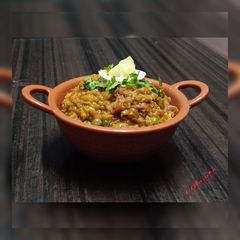 A picture of Lauki ka bharta.