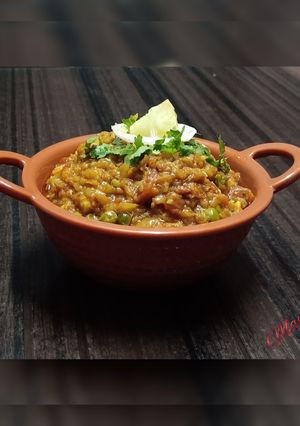 A picture of Lauki ka bharta.
