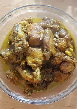 عکسی از دستور خوراک مرغ با رب آلوچه