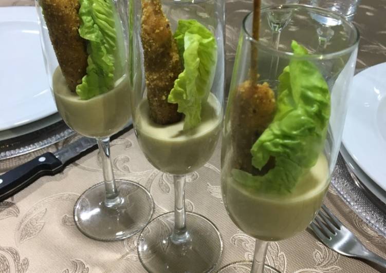 Ensalada César en copas 🥂 para aperitivo de final de año🎉