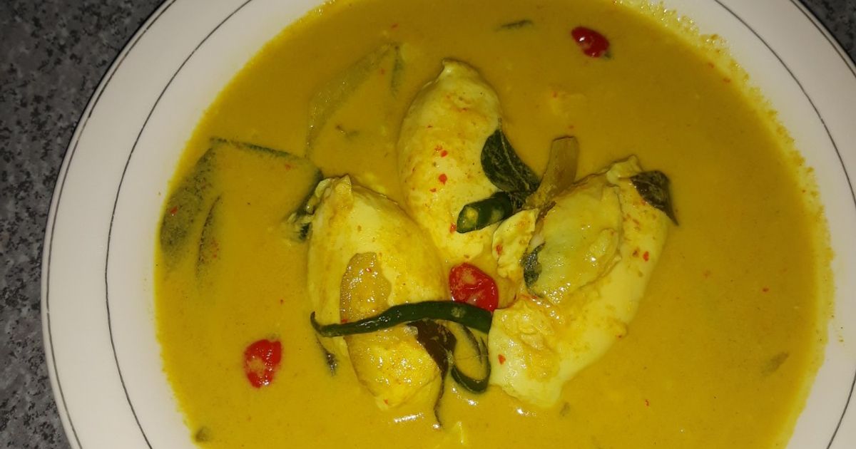 Boh Itek Teupeulemak | Gulai Telur Bebek Aceh