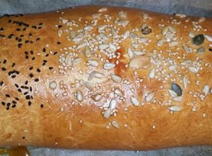 صورة لوصفة فطيرة الدجاج بالخضار والجبن☺😋😋 طعم لذيذ 😋😋