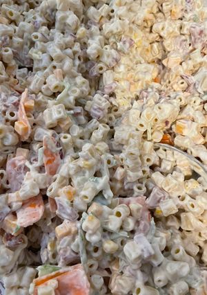 A picture of Nana Joe’s Spam Macaroni Salad.