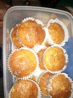 A picture of Banana bread muffins.