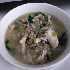 A picture of Cock-a-leekie Soup.